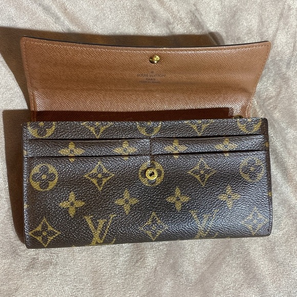 Louis Vuitton Portefeuille Sarah Brown Monogram Long Wallet - Picture 15 of 16